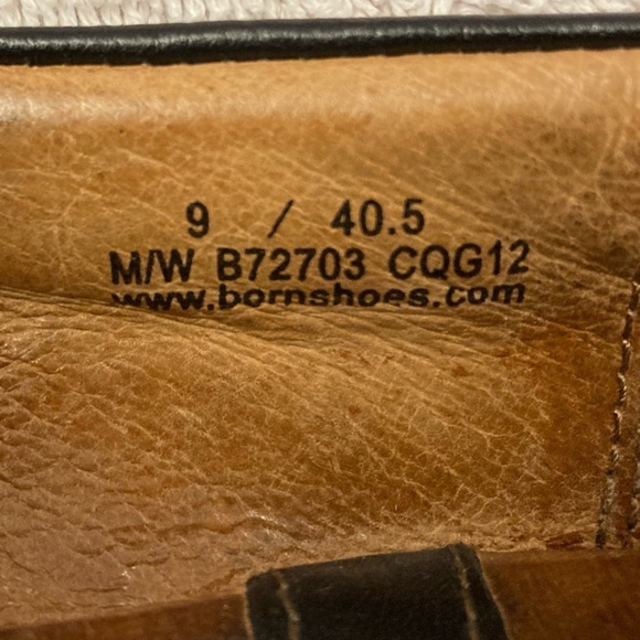 Born Clogs Slip-on Black Leather Size 9 - Picture 3 of 5